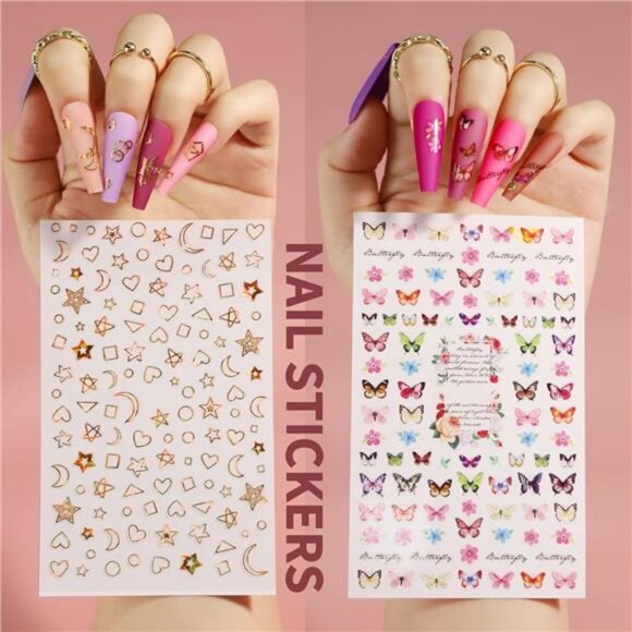 Teenitor Long Press On Nails Coffin Fake Nails Long Ballerina False Nails - Picture 5 of 7